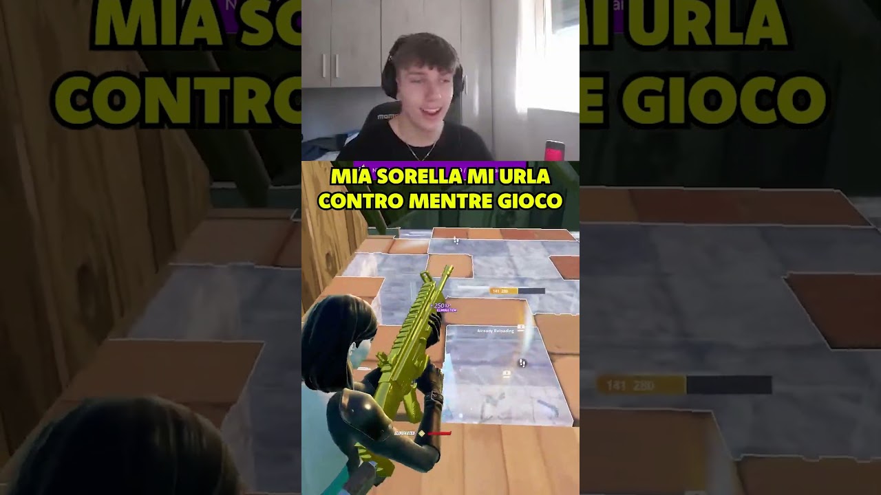 ODIO MIA SORELLA! 🤬 #fortnite #shorts #viralvideo
