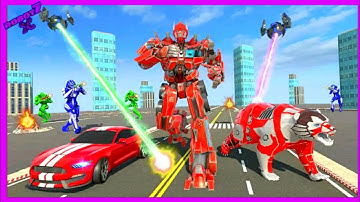 Super Bear Robot Car Games 3D Android gameplay