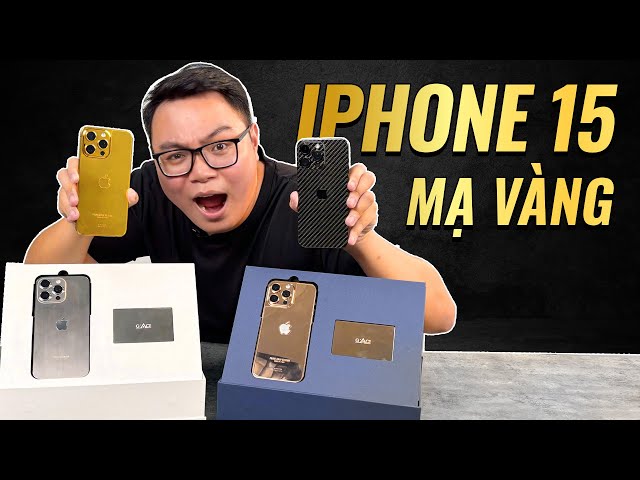 TRÊN TAY iPHONE 15 PRO MAX FULL TITAN, VÀNG 24K: 150 TRIỆU !!!