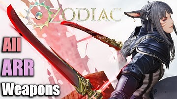 All Zodiac Relic Weapons (ARR) | All Jobs & Stages | 4K Dawntrail Update