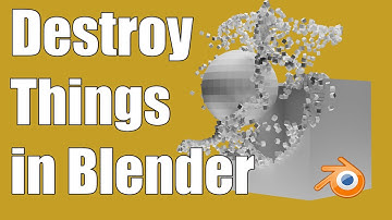 Destruction Effect in Blender using Geometry Nodes and Simulation Nodes