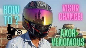 How to install visor in axor venomous !!!![CAPTAIN RTR]