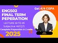 ENG502 FINAL TERM PEPERATION|ENG502 FINAL TERM  SUBJECTIVE PREPARATION 2025#ENG502#virtualuniversity