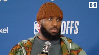 LeBron James Reacts to Lakers Going Down 02 vs. Nuggets | 2024 NBA Playoffs