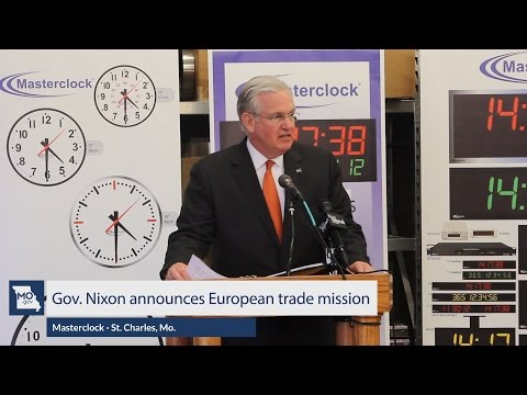 Gov. Nixon announces European Trade Mission