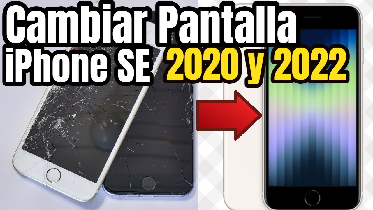 Como Cambiar Pantalla iPhone SE 2 2020 y 2022 // Abrir y Reparar Paso a  Paso 2023 