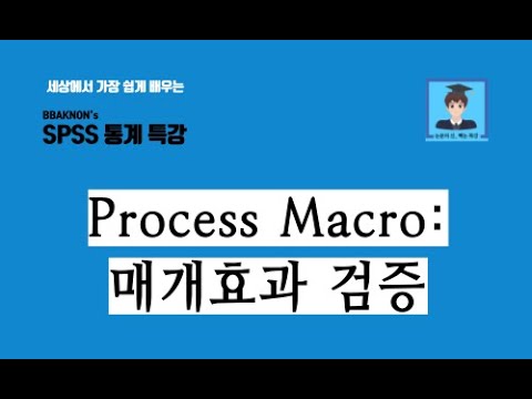 SPSS Process Macro model 4번을 적용한 매개효과 검증 / 논문의 신 빡논 / 통계 분석 특강