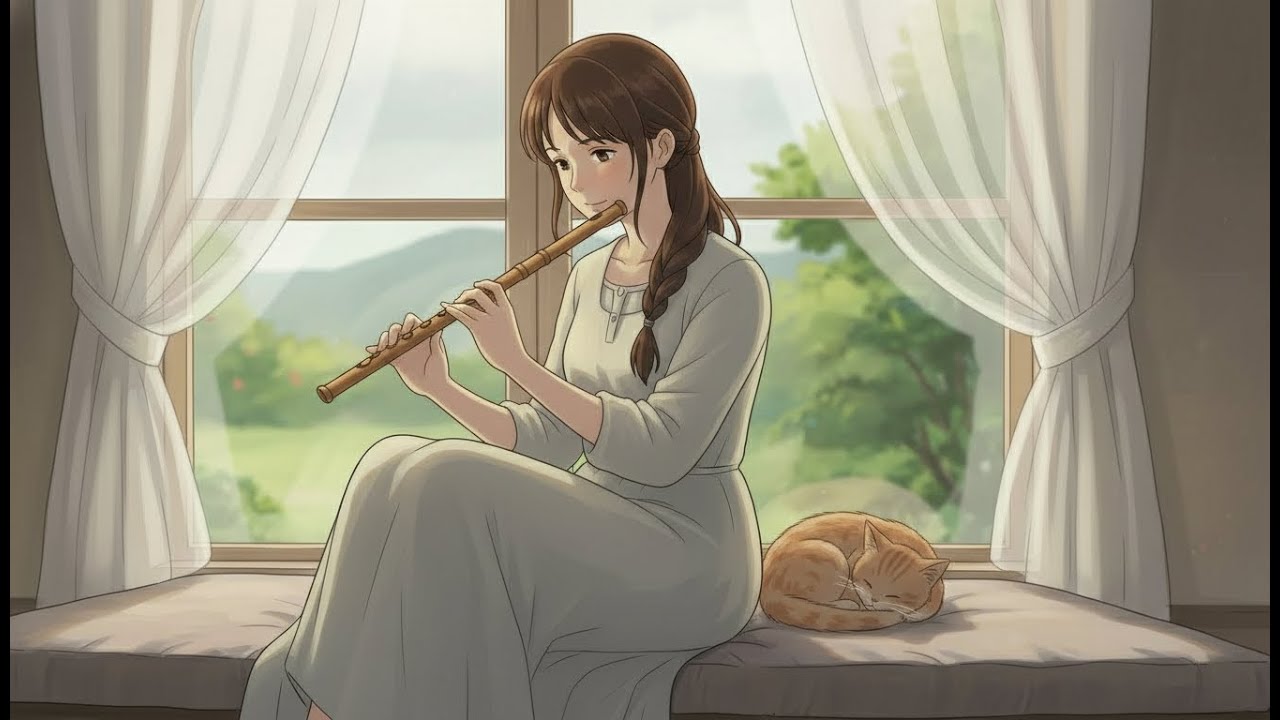 Village Rain Shower | Healing Moments Cooking Fish with Rice and Vegetables for Dinner