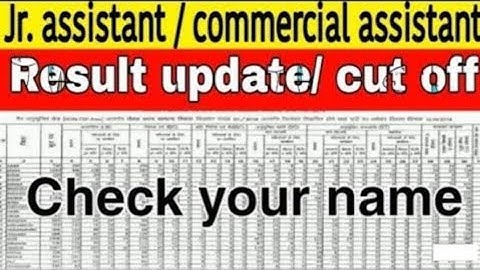 JVVNL Jr Assistant/Commercial Assistant- II Result 2021|RVUNL jr. Assistant result 2022|cut off 2021