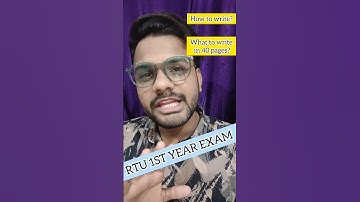 How to write in RTU EXAM? ✅ | how to pass in RTU exam