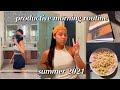 my productive 8am summer morning routine 2021 | summer shine diaries