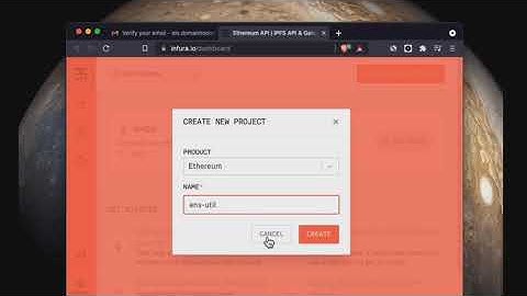 ishim — Request Infura URL and config ENS domain names