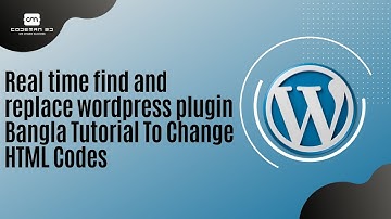 real time find and replace wordpress plugin Bangla Tutorial To Change HTML Codes