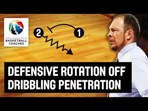 Defensive rotation off dribble penetration - Aaron Fearne - Basketball Fundamentals