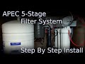 Install APEC Water Filter RO System