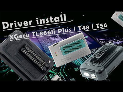 Установка драйвера XGecu TL866 | T48 | T56 programmer software and driver