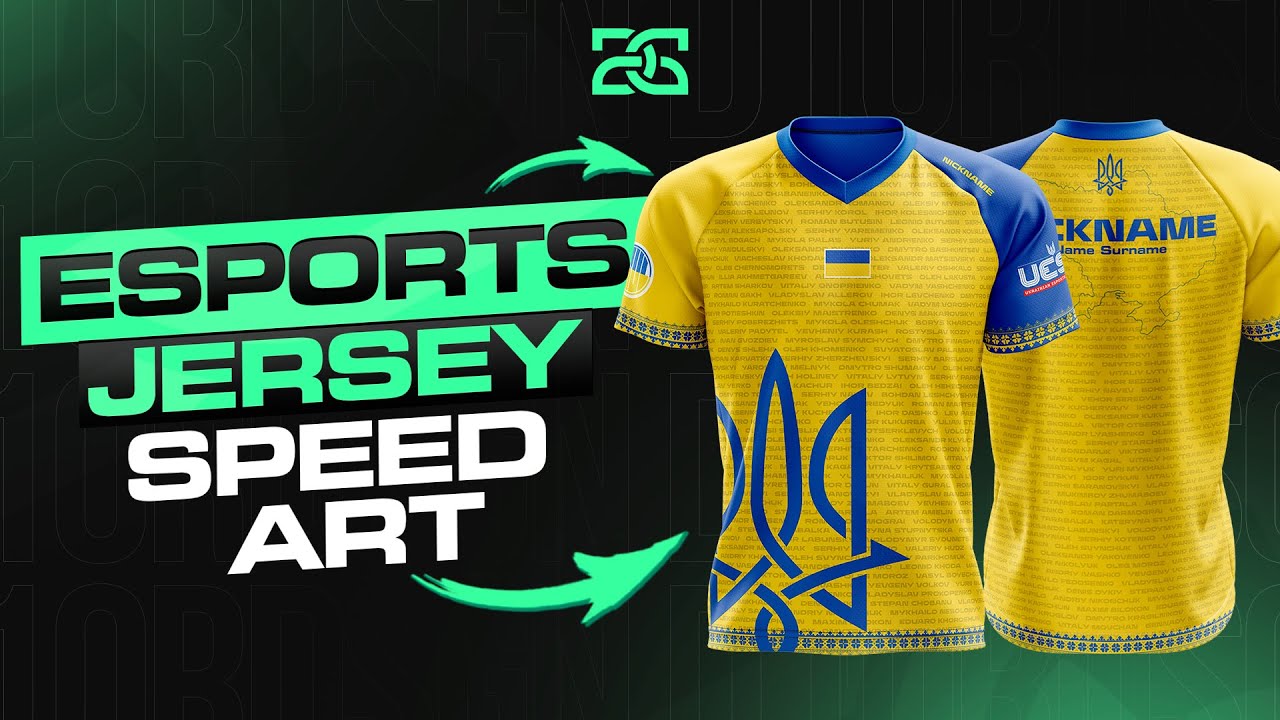 JERSEY DESIGN IN ADOBE PHOTOSHOP | JERSEY FOR TEAM UKRAINE