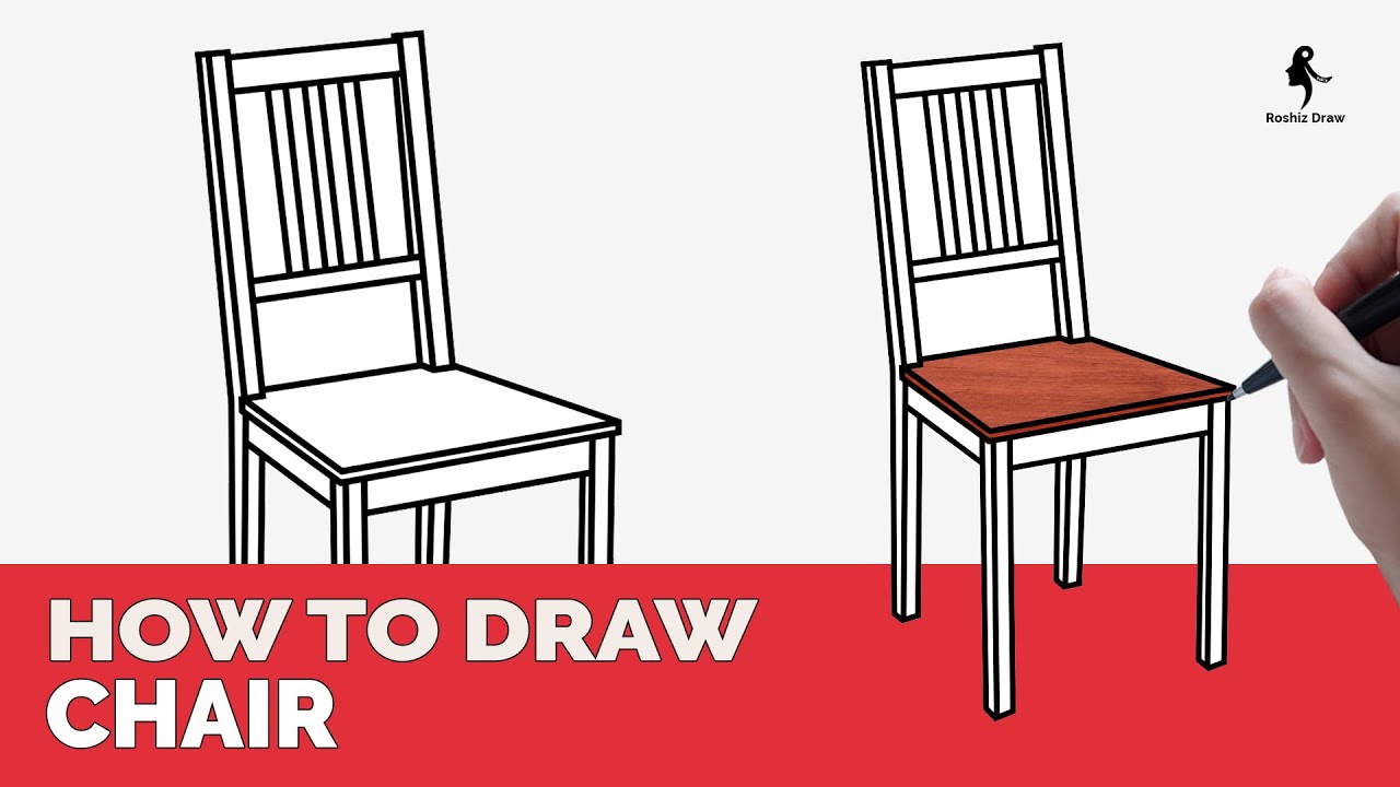HOW TO DRAW A CHAIR EASY - YouTube