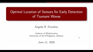 Optimal Location of Sensors for Early Detection of Tsunami Waves