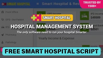 Smart Hospital Hospital Management Script Free Download | hospital management system source code PHP