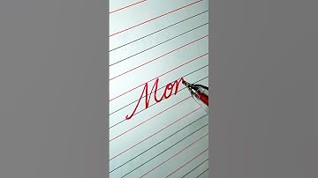 MOM- beautiful word in cursive handwriting #cursive #handwriting #shorts