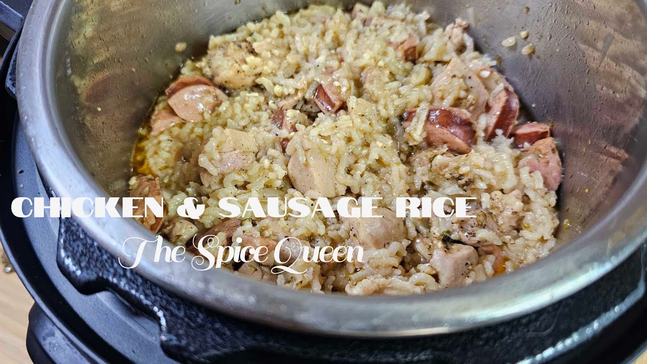 Chicken & Sausage Jambalaya Style Rice jambalaya YouTube