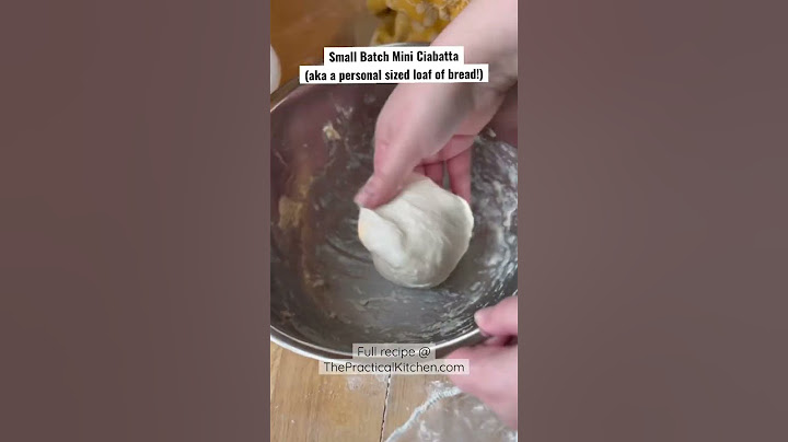 Making a personal sized loaf of ciabatta with this small batch recipe! #ciabatta #breadrecipe