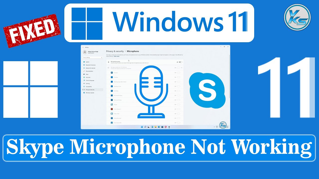 ✅ How To Fix Skype Microphone Not Working in Windows 11