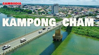 VIDEOS 4K DRONE DRIVING TOURS IN KAMPONG CHAM CITY 2022