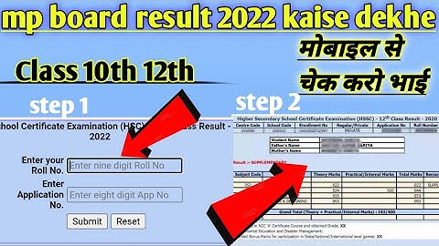 mp board result 2022 kaise dekhe/mp board result 2022/mp board 10th result 2022