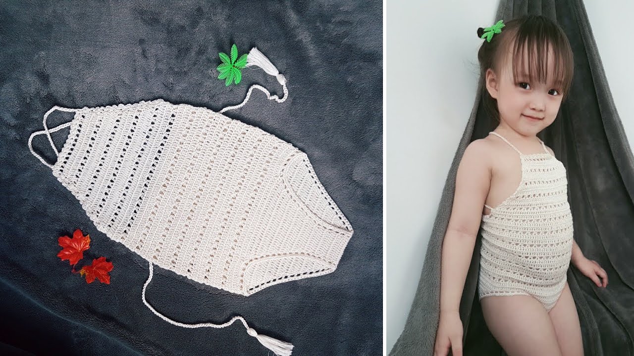 Crochet Bikini Baby 🩱Móc bikini liền thân cho bé