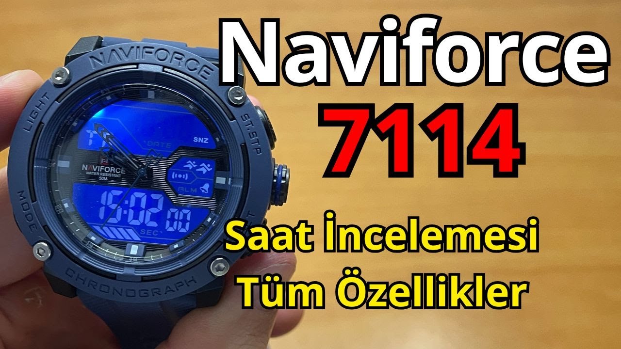 Naviforce 7114 İnceleme: Sportif ve Şık! | 5 ATM Su Geçirmezlik ve Özellikler