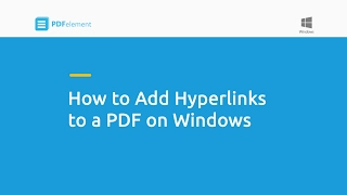 How to Add Hyperlinks to a PDF on Windows