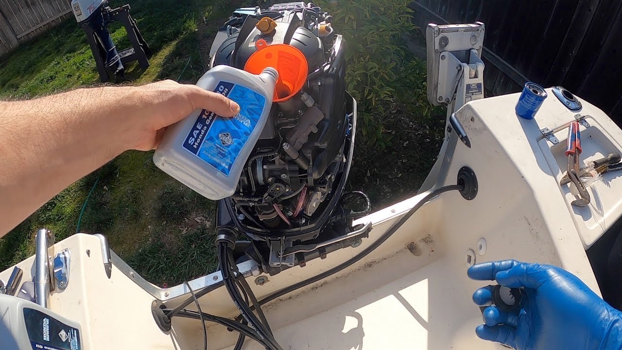 TOHATSU BF90 OIL and Lower unit Gear OIL change!!! YouTube