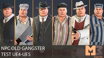 Old gangster Test Epic Skeleton In UE4-UE5