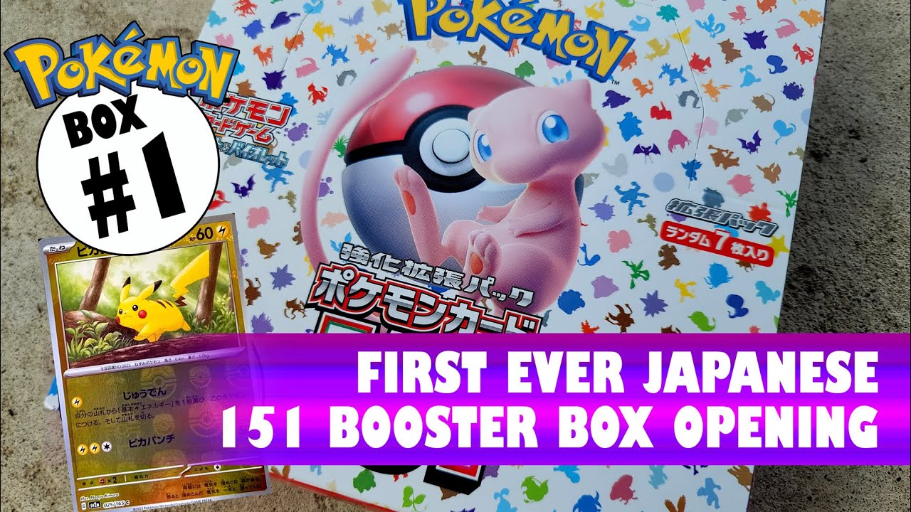 Opening my First Ever Pokemon 151 Japanese Box - YouTube