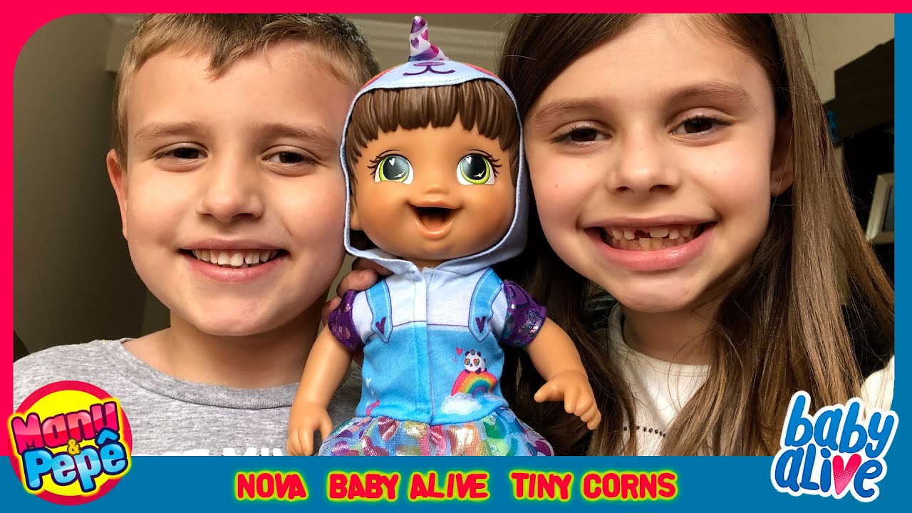 Brincando Com A Nova Baby Alive Tiny Corns Panda E Unicornio Youtube