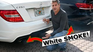 SOLVED! Engine Blows White Smoke at Startup Mercedes C250 W204 Banjo Bolt