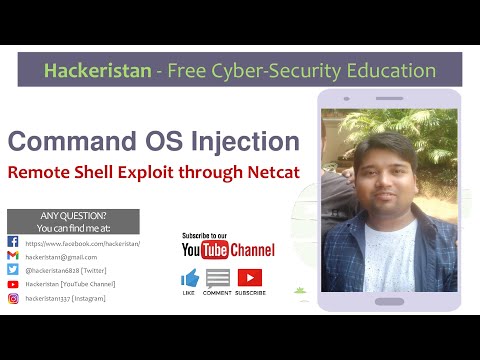 Command OS Injection Remote Shell Exploit through Netcat