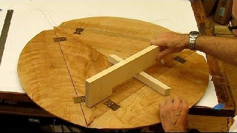 Drop Leaf Cherry Table   Leaf Supports Step 7