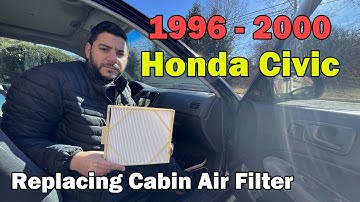 DIY 1996 1997 1998 1999 2000 Honda Civic Installing and Replacing Cabin Air Filter