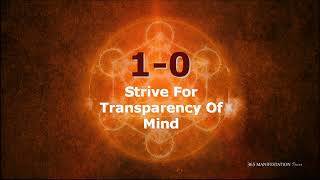 1 0 Strive For Transparency Of Mind