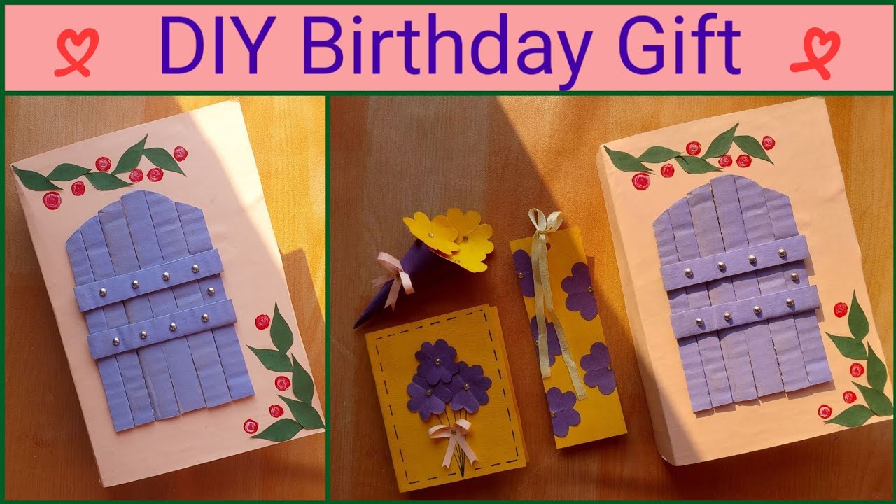 How To Make Gift Hamper For B'day | DIY Birthday Gift Hamper | Gift ...
