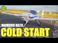 Daimond DA20 Cold start and taxi Gopro camera with atc audio