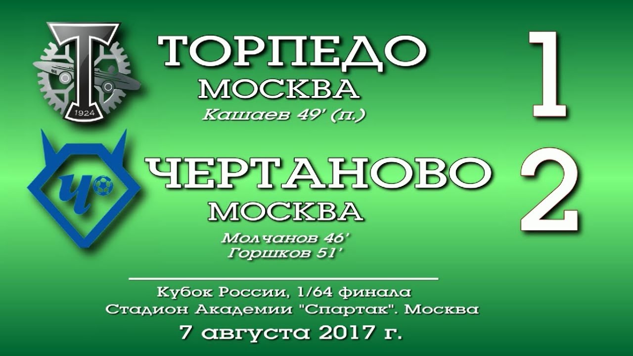 Торпедо Москва - Чертаново 1:2 видео