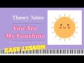 Ms Rachel Would be Proud! You Are My Sunshine EASY Piano Tutorial with Sheet Music