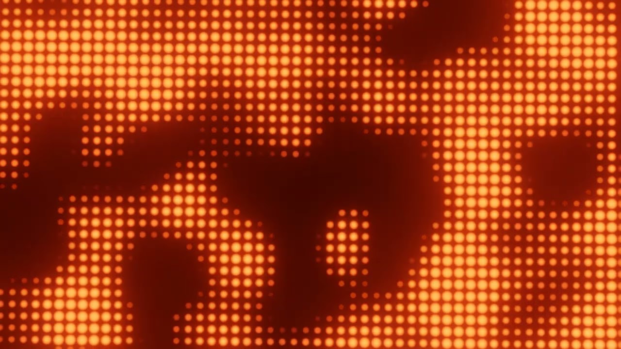 Orange LED lights animation loop YouTube