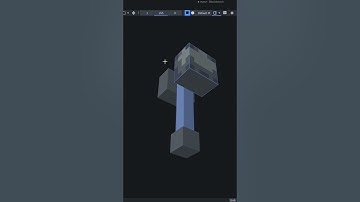 Making the Mace in #minecraft  3D!! #pixelart  #shorts  #fyp