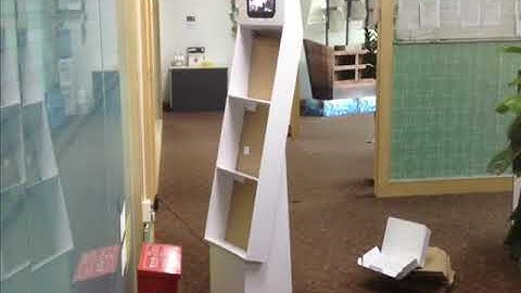 Corrugated Cardboard Display POP with Video Screen