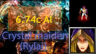 Defence of the ancients 6.74c. - игра против ботов [Rylai(Cristal maiden)]. Полный матч (Без речи)